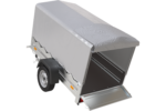 750 kg Anhänger 200 x 125 mit Domdeckel und Überrollbügel Garden Trailer 201 KIPP – Bild 3